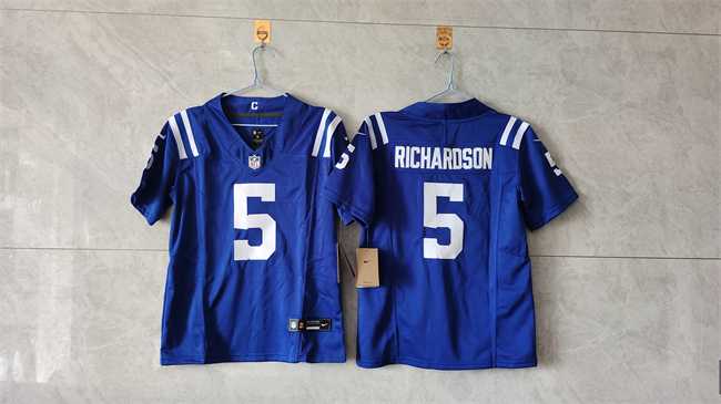 Womens Indianapolis Colts #5 Anthony Richardson Blue 2024 F.U.S.E. Vapor Stitched Jersey->indianapolis colts->NFL Jersey